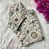 Pure Cotton Blouse Varli 3 Printed Boatneck Neck Blouse Wholesale Online